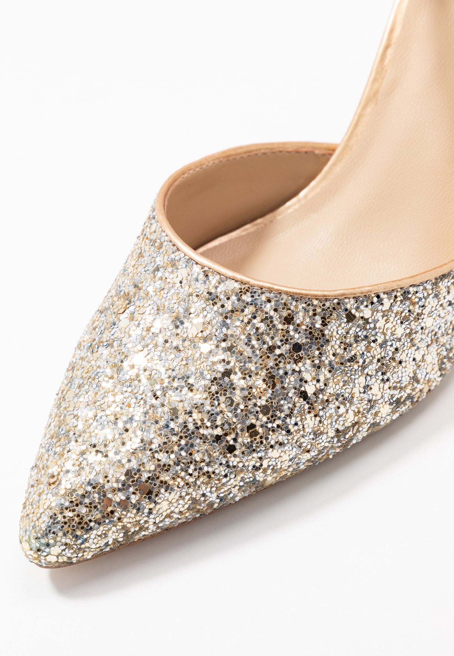 escarpin doré zalando