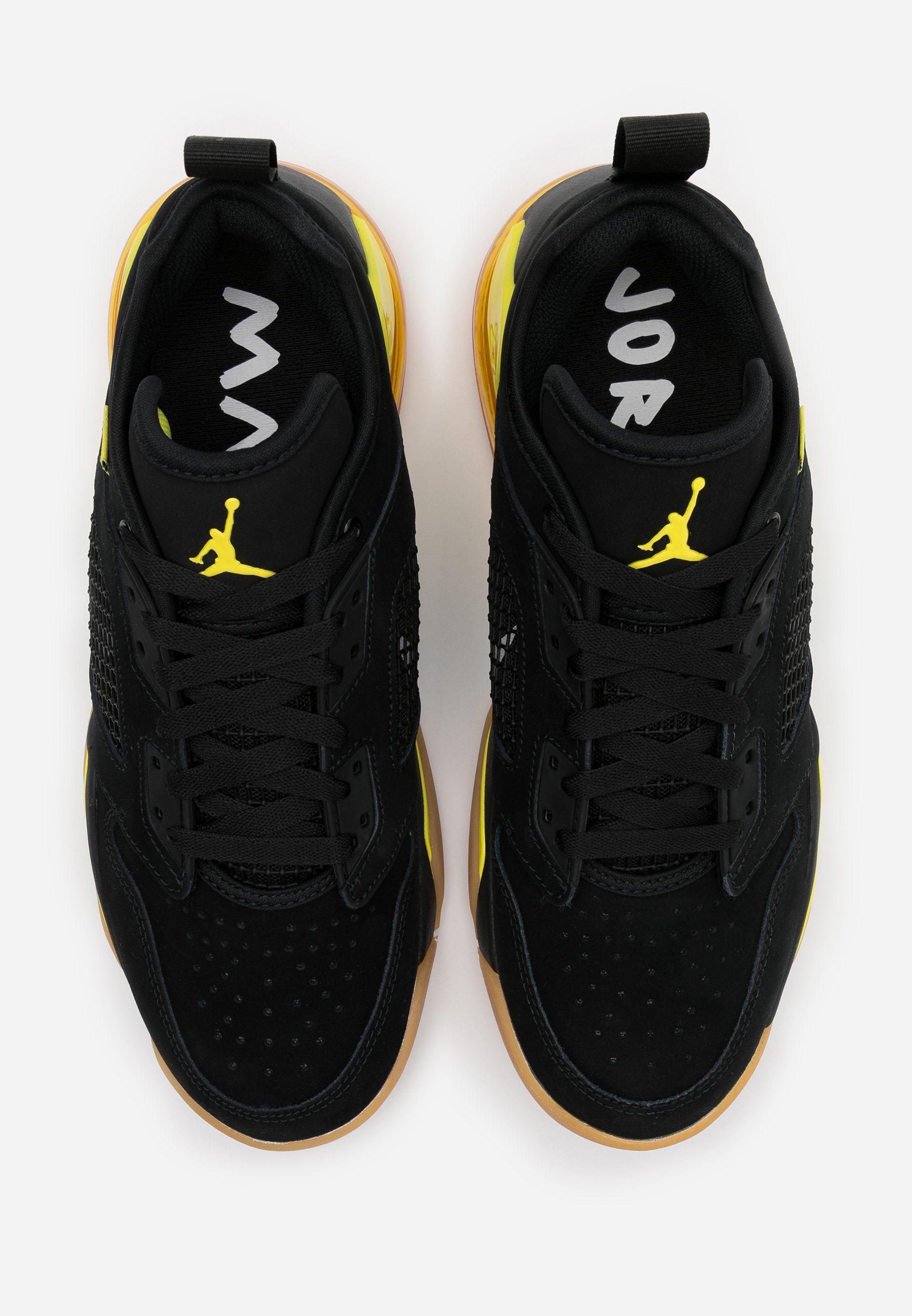 Jordan MARS 270 - Sneaker low - black/metallic silver/dynamic yellow/light  brown/schwarz - Zalando.de