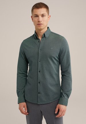 THE KNITTED - Camicia - dark green