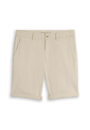 TOM TAILOR, TOM TAILOR HOSEN & CHINO REGULAR CHINO SHORTS - Kratke hlače - light cashew beige