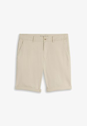 TOM TAILOR, TOM TAILOR HOSEN & CHINO REGULAR CHINO SHORTS - Rövidnadrágok - light cashew beige