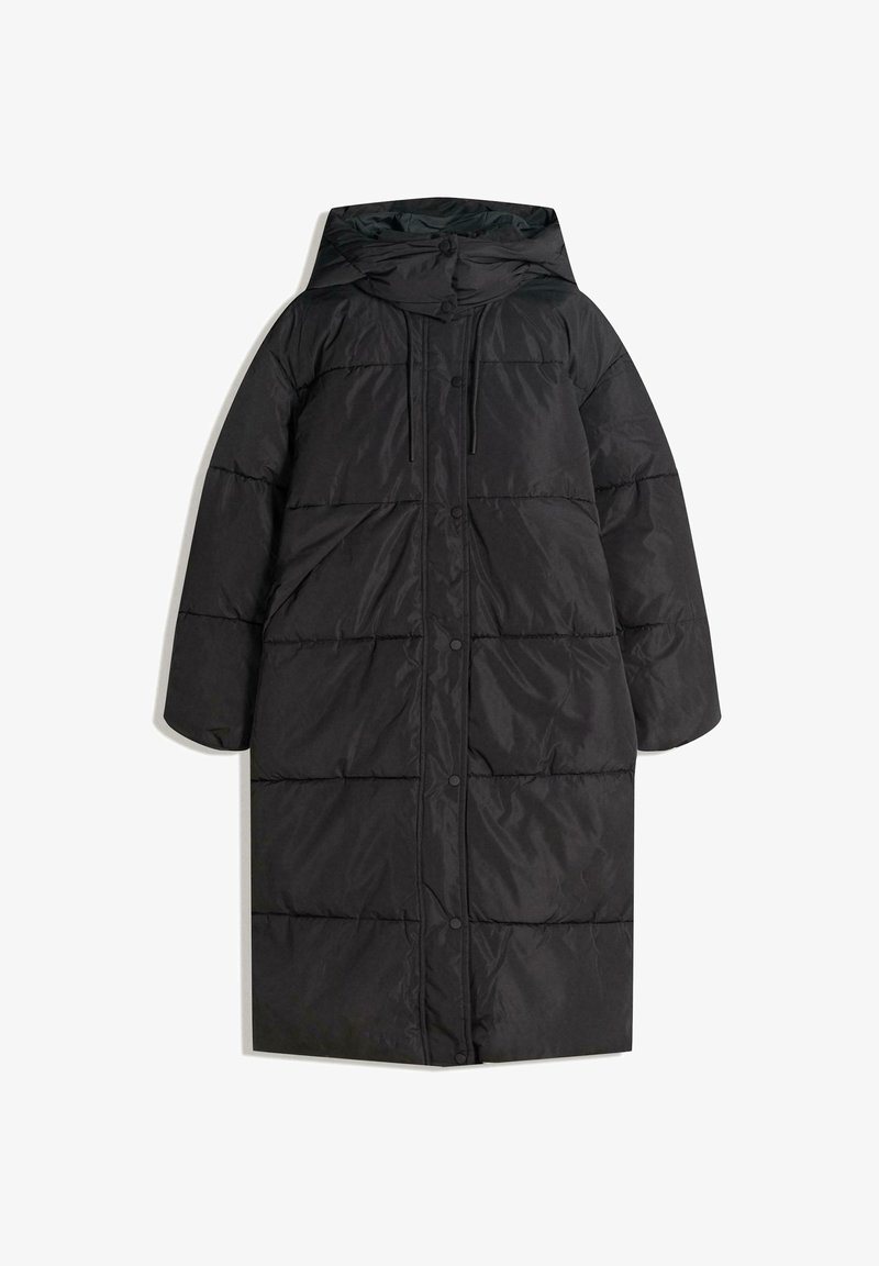 Parka Donna Herno In Misto Lana E Nylon Con Cappuccio Rimovibile Pi001965d33432r Nero - Foto 5