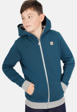 BASIC - Zip-up sweatshirt - dark petrol