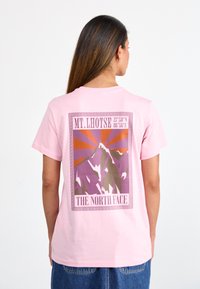 The North Face MOUNTAIN PEAK FRAME - T-shirts med print - midnight mauve