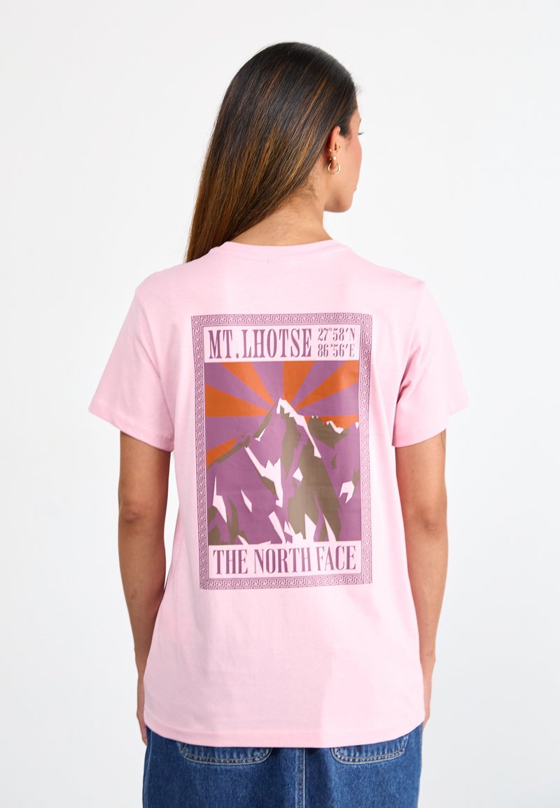The North Face MOUNTAIN PEAK FRAME - T-shirts med print - midnight mauve