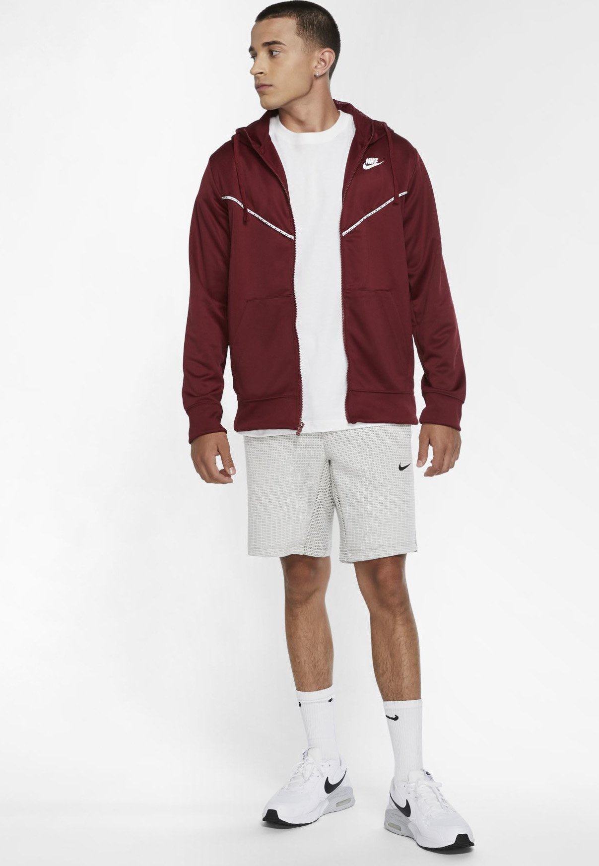 red nike hoodie in store