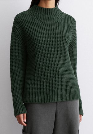 Striktrøje - dark green