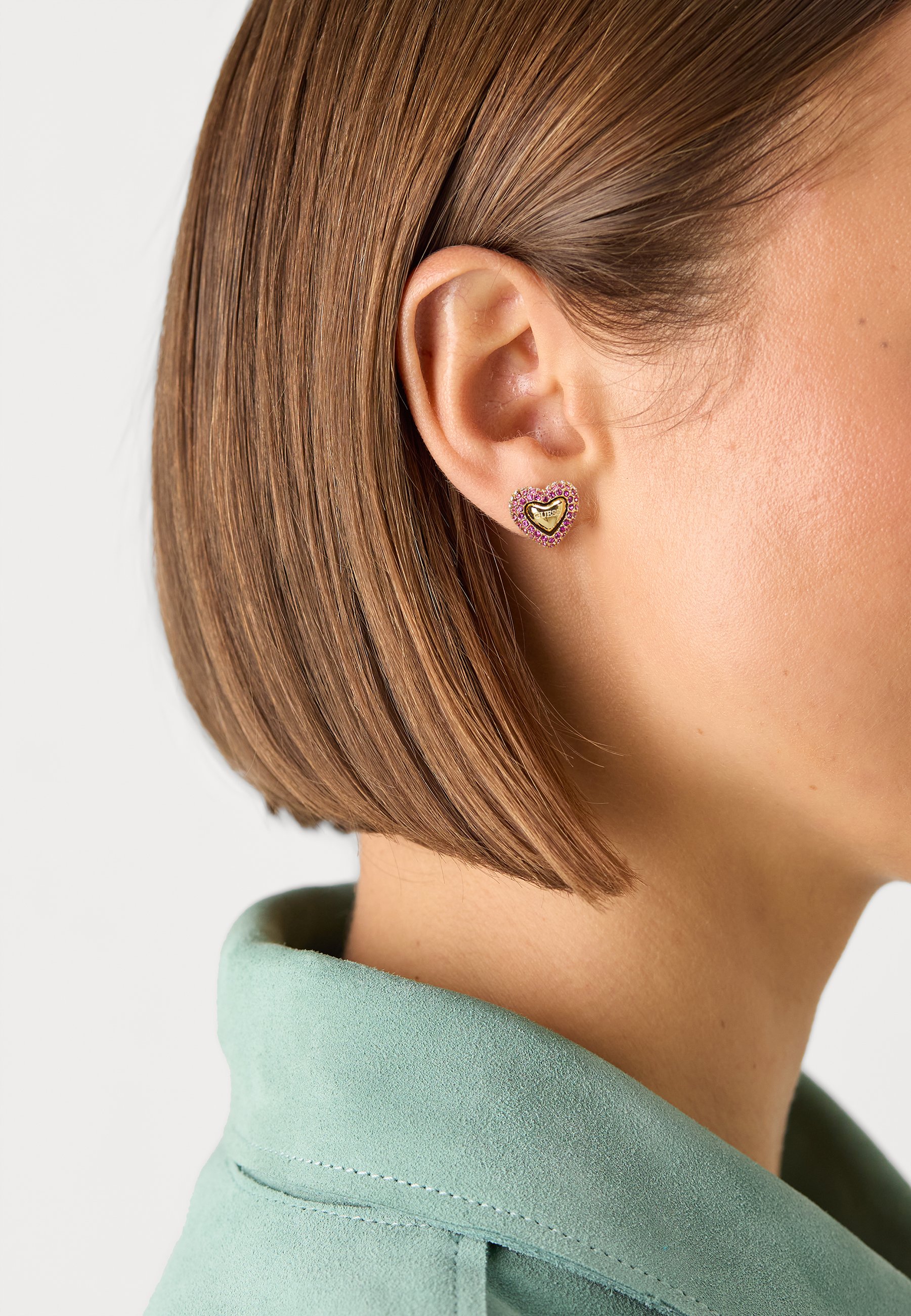 Lauren Ralph Lauren STONE HUGGIE DROP - Earrings - gold