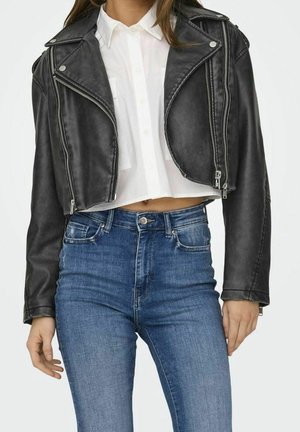 Giacca in similpelle - black