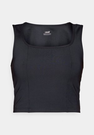 Casall EDGE CROP - Débardeur - black