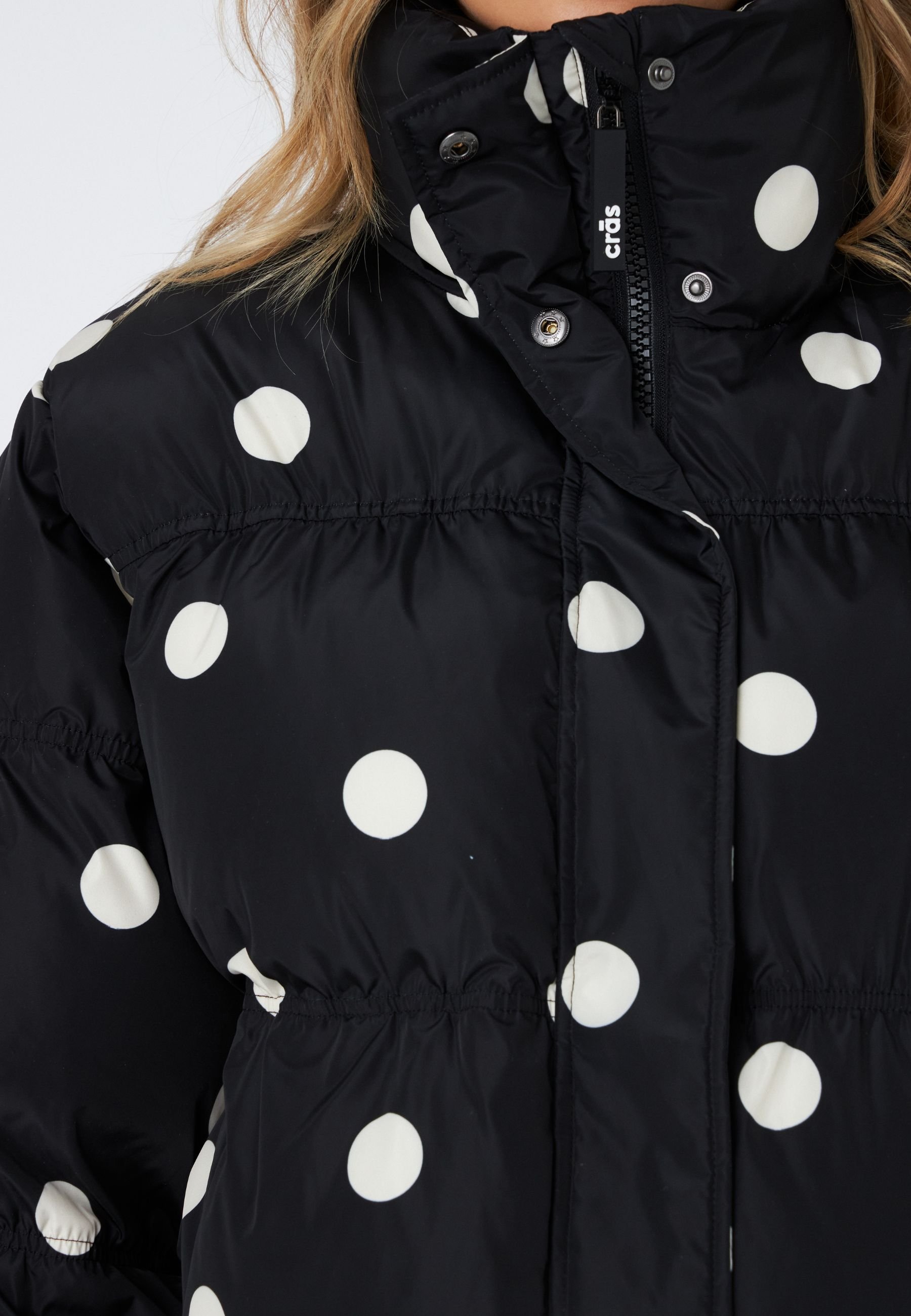 Cras VALENCIA PUFFER JACKET - Winter jacket - black/white/black