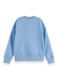 Scotch & Soda LOOSE-FIT ARTWORK - Mikina - sky blue