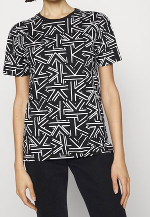 T-shirt print - mottled black