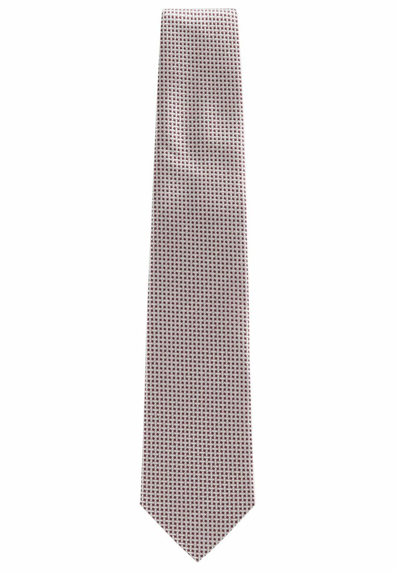 Next SIGNATURE MADE IN ITALY STANDARD - Kaklaraištis - damson pink neutral brown textured