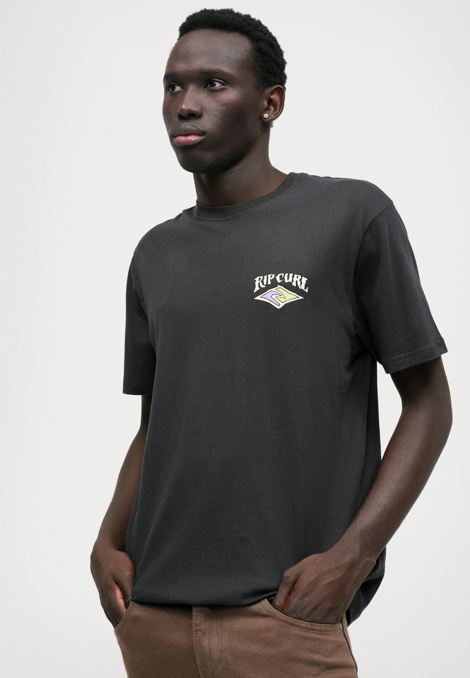 Rip Curl DAZED AND TUBED TEE UNISEX - Print T-shirt - black