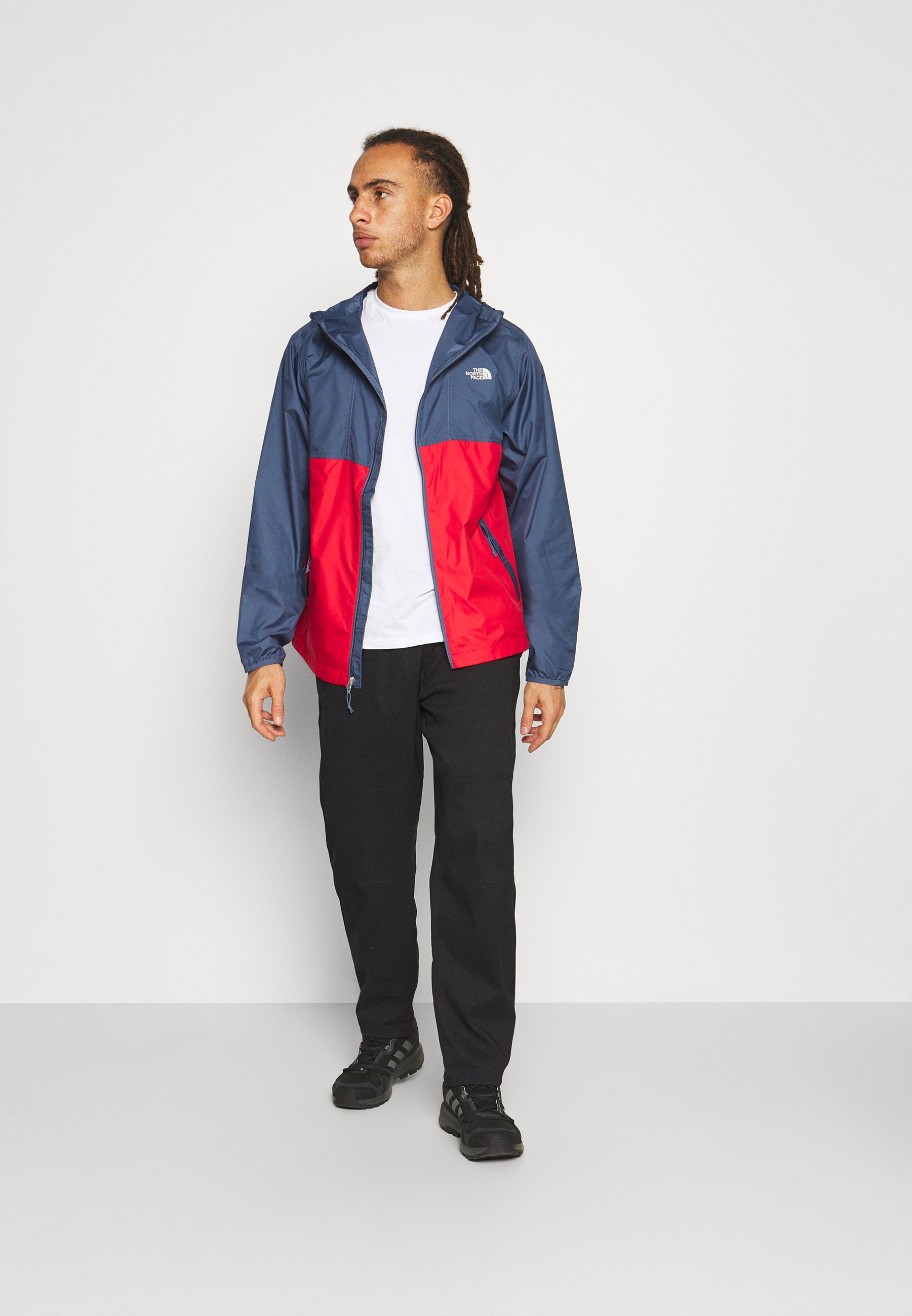 dark red windbreaker