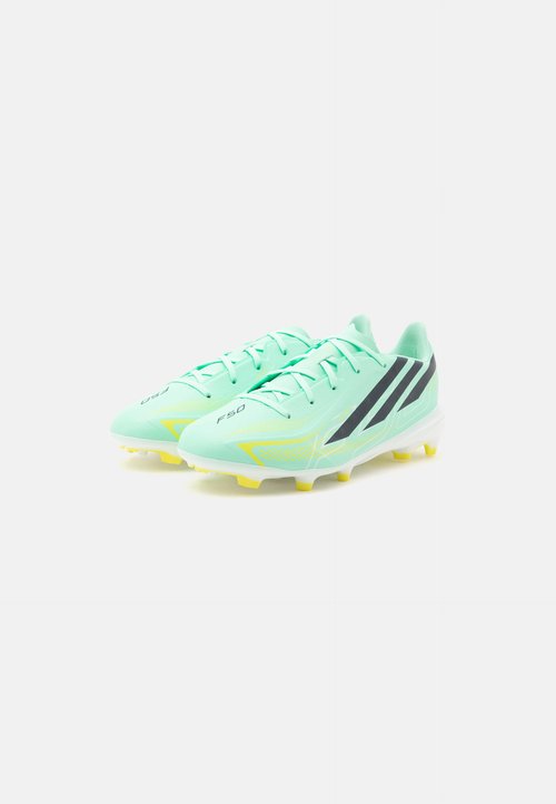 adidas F50 HYPERFAST LEAGUE FG KIDS UNISEX - Botines de fútbol para terreno firme - pulse mint/night navy/solar lemon — photo 2