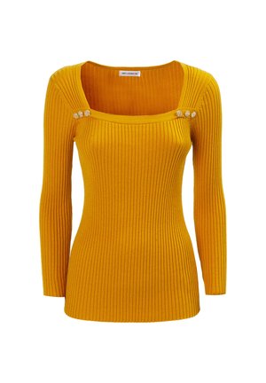INFLUENCER Striktrøje - amber