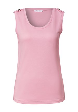 Street One, TOP WITH V-NECK AND BUTTON DETAIL - Top - vintage blush