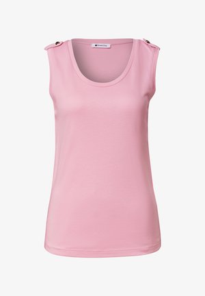 Street One, TOP WITH V-NECK AND BUTTON DETAIL - Top - vintage blush