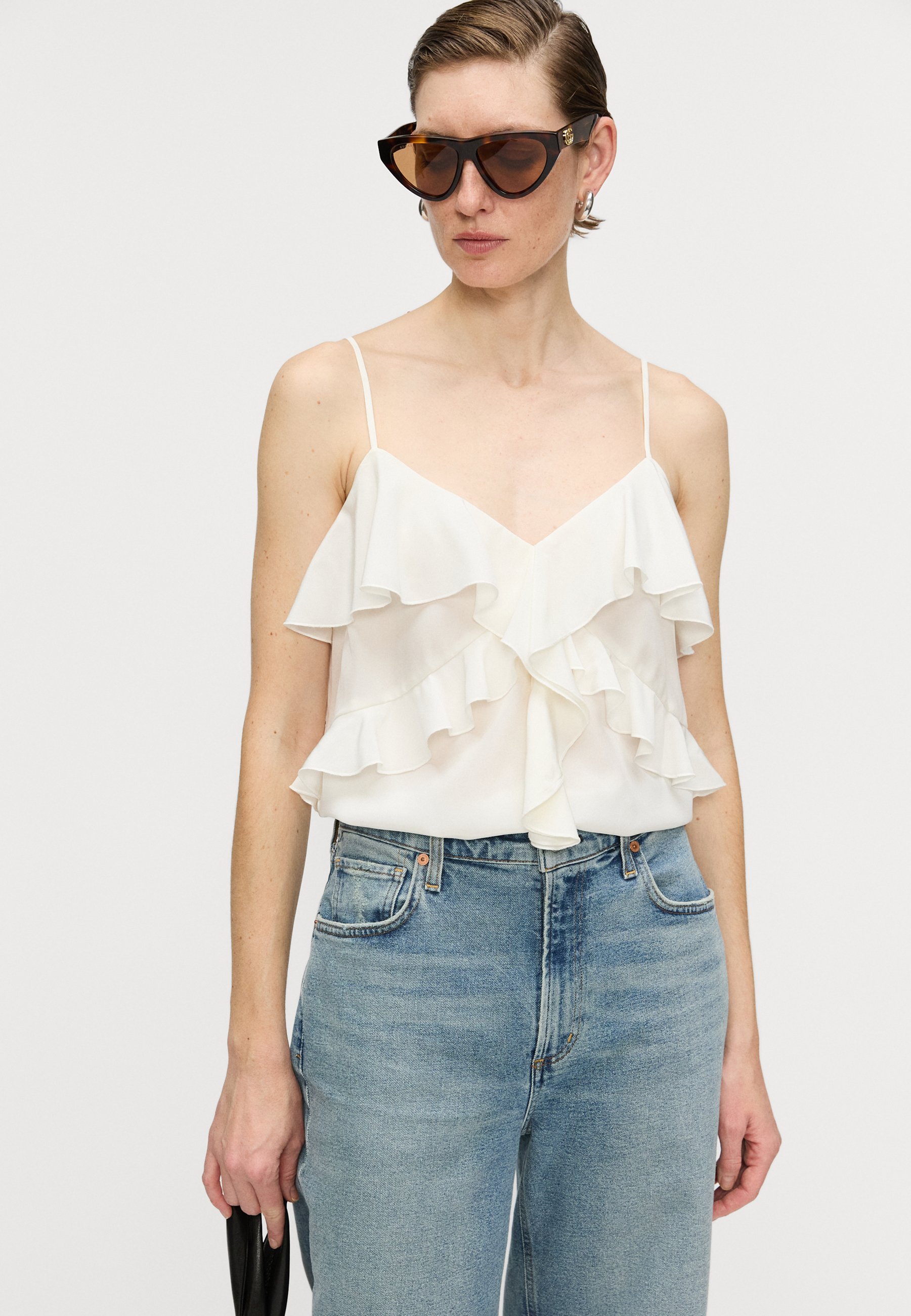 Diane von Furstenberg ELENI - Bluse - ivory/offwhite - Zalando