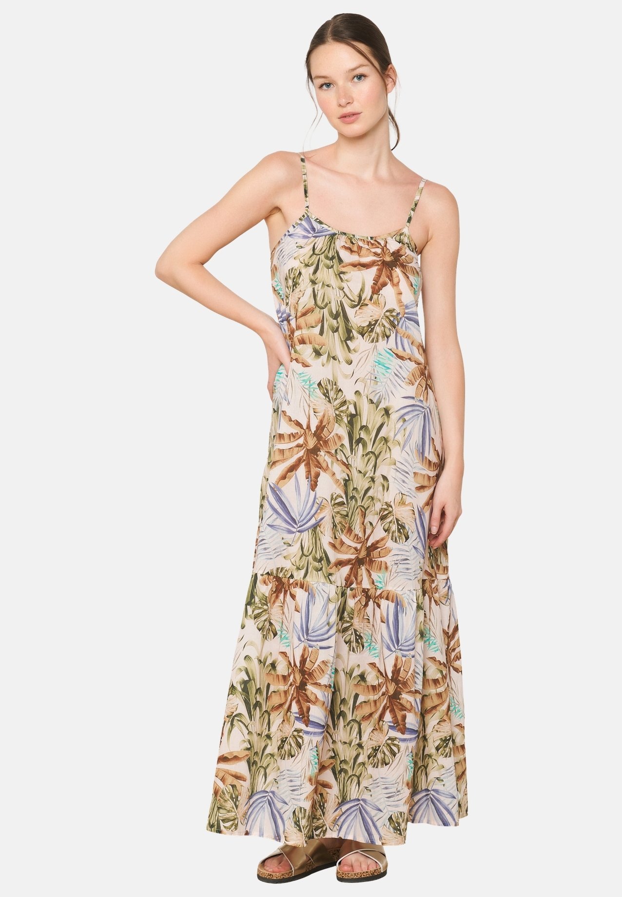 LolaLiza Maxi-jurk offwhite/beige
