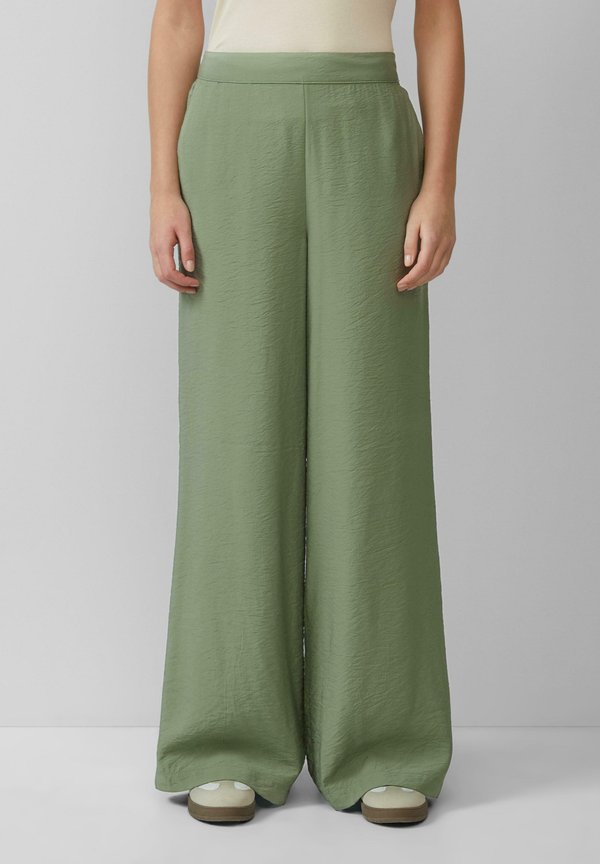 WIDE IM MIT ELASTIKBUND - Stoffhose - salbeigrün