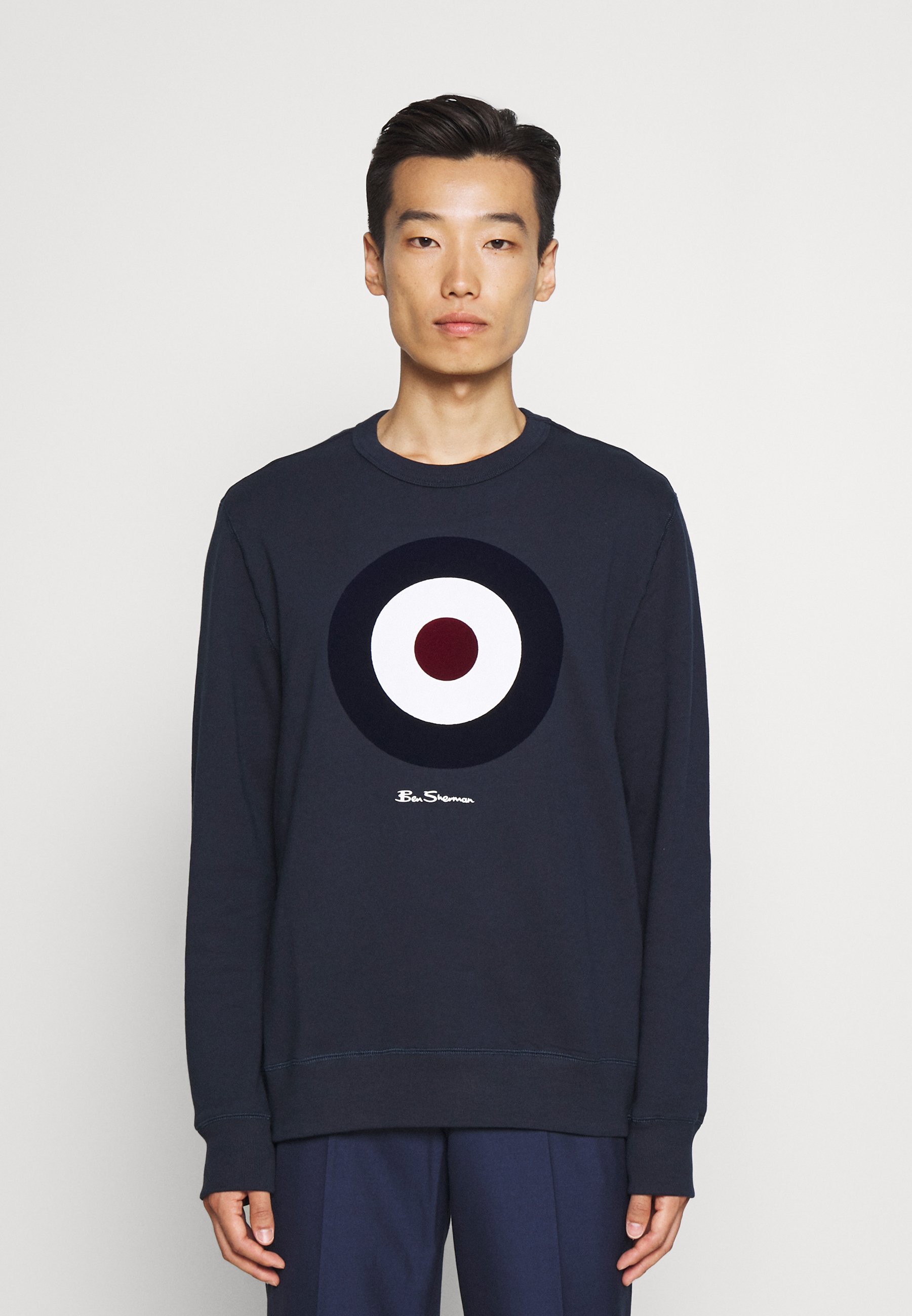 Ben Sherman FLOCK TARGET Sweater dark navydonkerblauw Ben Sherman FLOCK TARGET Sweater dark navydonkerblauw