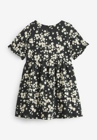 Next SHORT SLEEVE  REGULAR FIT - Džersio suknelė - black  white daisy floral print
