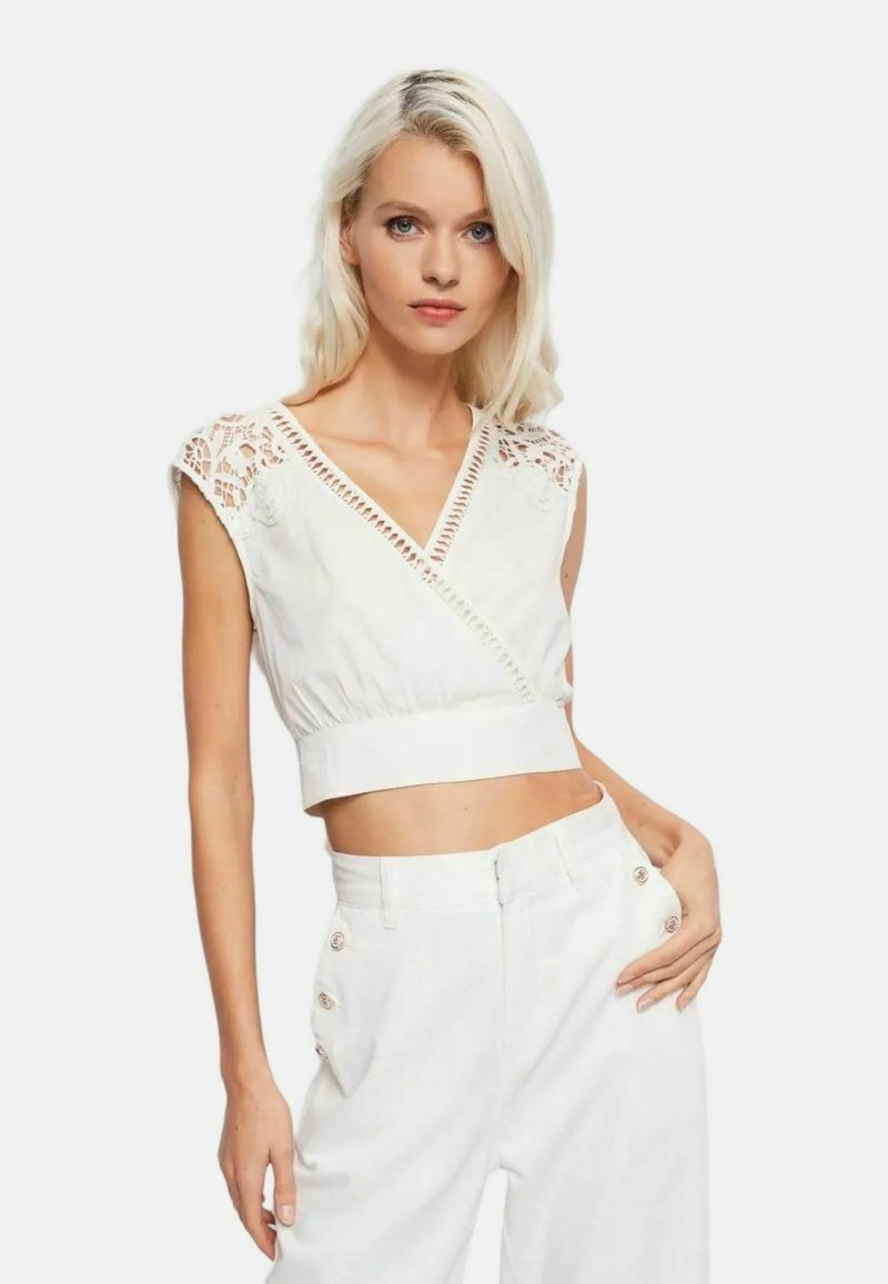Gaudi Jeans CON DETTAGLIO - Camicetta - bianco