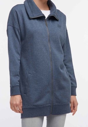 Mikina na zip - mottled dark grey