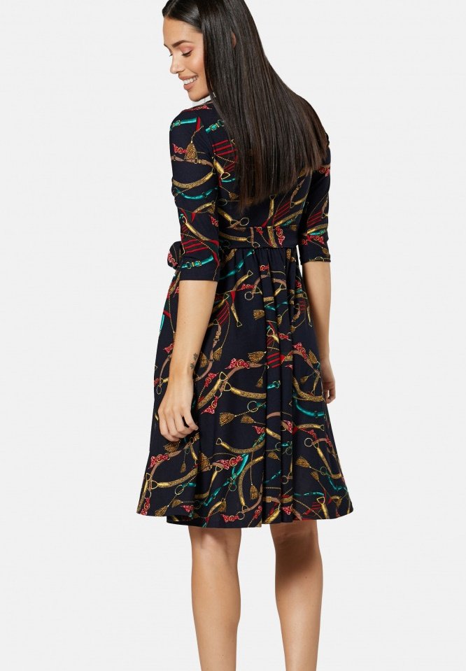 Damen Freizeitkleider | Chelsea Clark Freizeitkleid multi coloured/dunkelblau - ZD32415 Damen Freizeitkleider | Chelsea Clark Freizeitkleid multi coloured/dunkelblau - ZD32415
