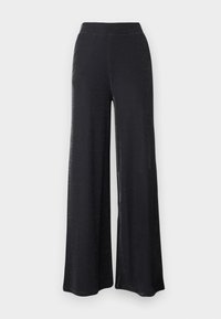 VIELEINAS WIDE PANTS - Housut - black beauty/silver coloured