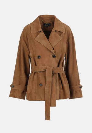 VELATURA - Bőrdzseki - beige