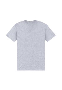 Grå t-shirt i blandning av bomull, med korta ärmar och rundad halsringning. Slät textur, utan mönster eller grafik.