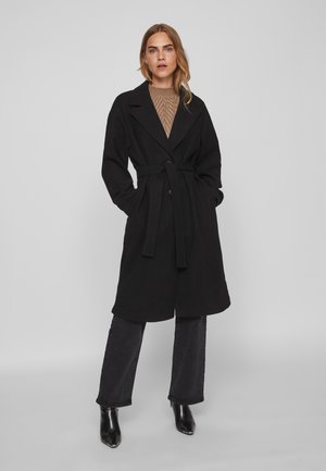 VIPOKO LONG BELT COAT - Κλασικό παλτό - black