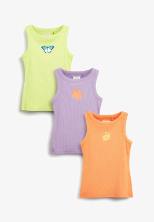 3 PACK BUTTERFLY - Top - purple/green/brown