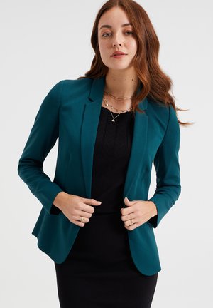 TRICOT GETAILLEERDE STRETCH - Blazer - green