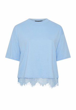 Yours Clothing, WOMEN'S T-SHIRTS - T-shirts print - light blue