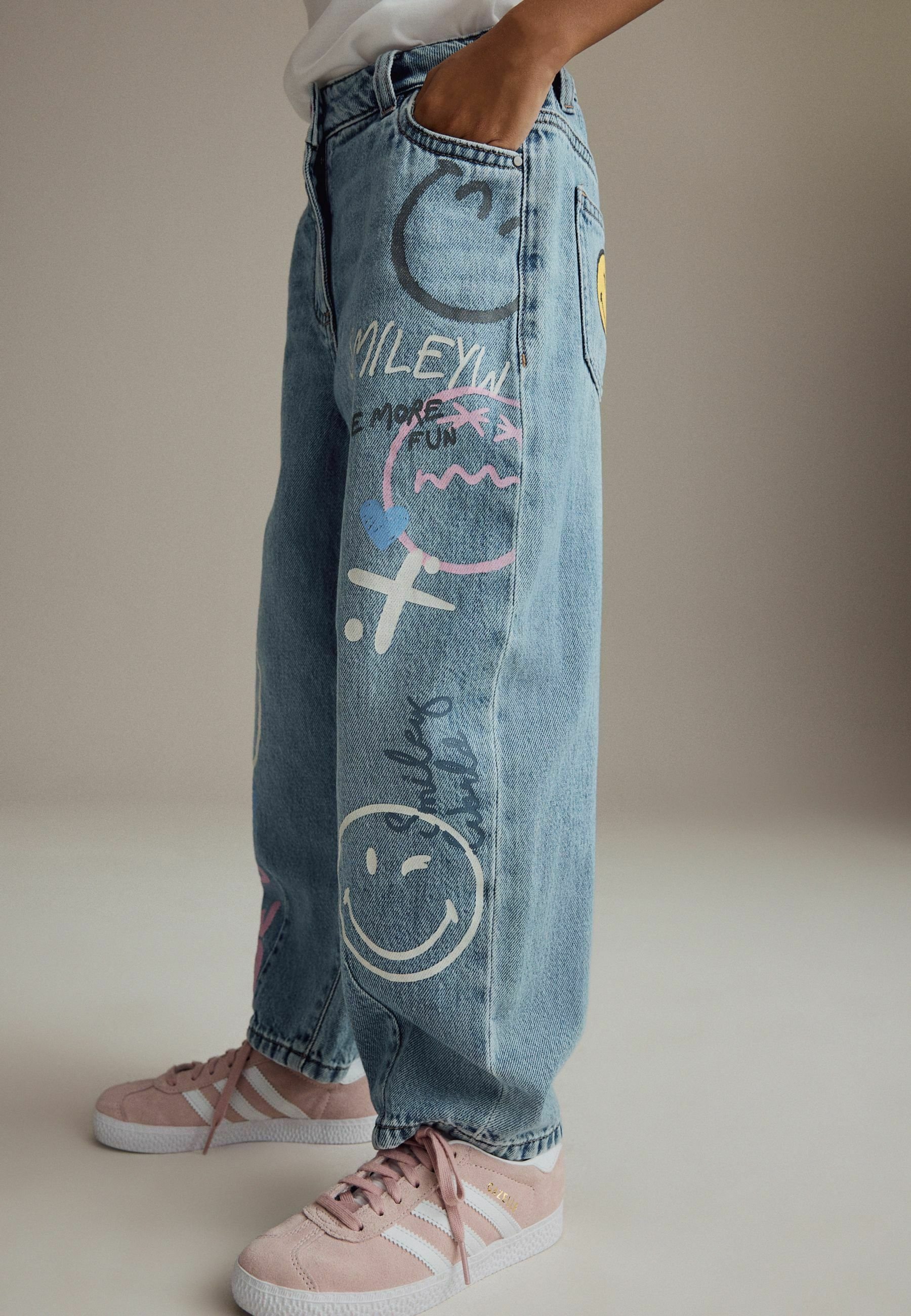 Next SMILEYWORLD BARREL - Relaxed fit jeans - denim/blue - Zalando