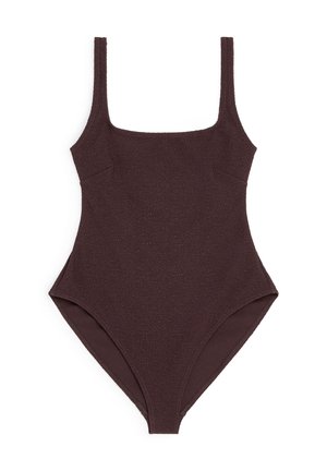 ARKET, ARKET STRUCTURED SWIMSUIT - Badpak - dark brown