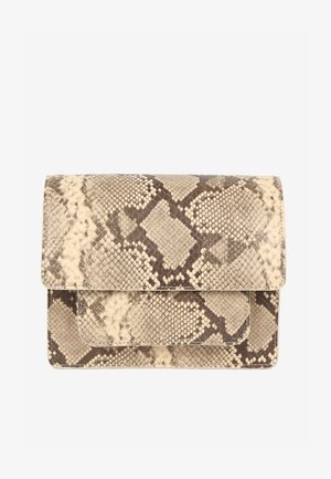 HVISK, CAYMAN POCKET SCALY STRUCTURE - Sac bandoulière - ivory