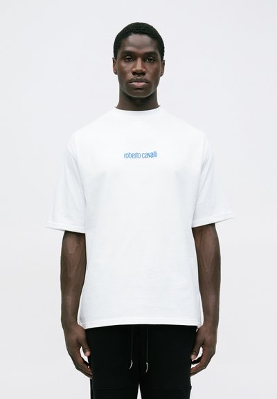 Roberto Cavalli DRAGON BACK PRINT - Apdrukāts T-krekls - white