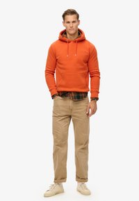 Superdry & Co ESSENTIAL LOGO  - Felpa con cappuccio - denim co rust orange