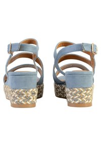 Divine Factory COMPENSÉE - Sandaler m/ kilehæl - bleu