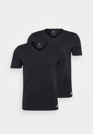 V NECK 2 PACK - Caraco - black