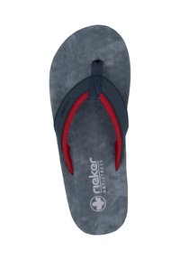 Tongs grises avec semelle texturée, accents rouges sur les bretelles et détail de logo. Dotées d'une semelle en caoutchouc pour un meilleur amorti et un soutien optimal.