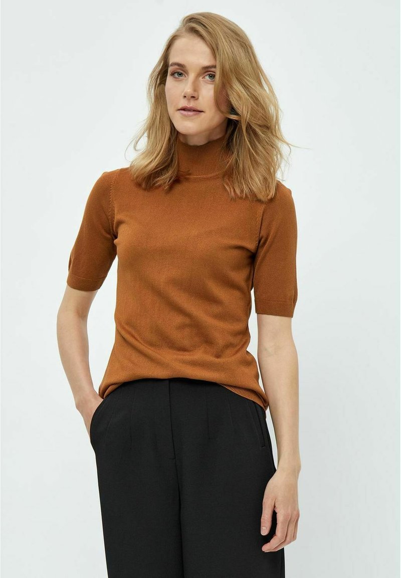 Desires EVIA SHORT SLEEVE - Navadna majica - glazed ginger