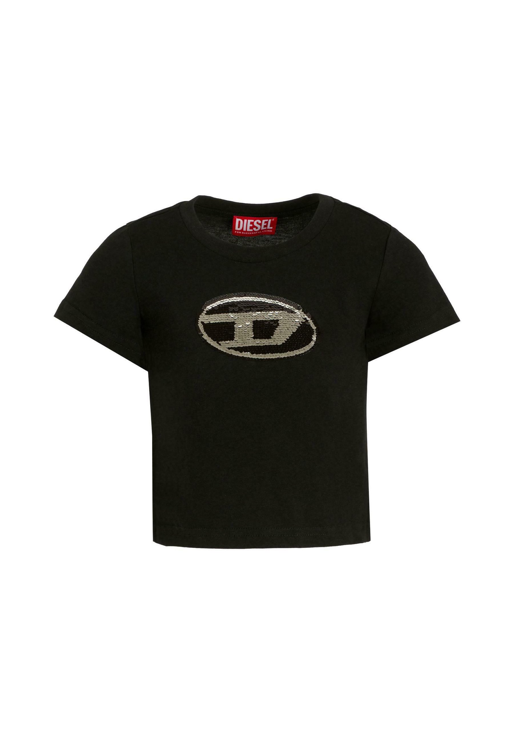 Diesel A MANICA CORTA T-shirt con stampa black/nero