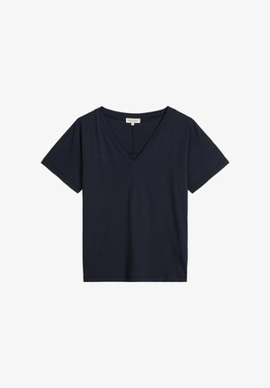 Marc O'Polo, T-SHIRT, SHORT SLEEVE, V NECK - T-shirt basic - dark navy